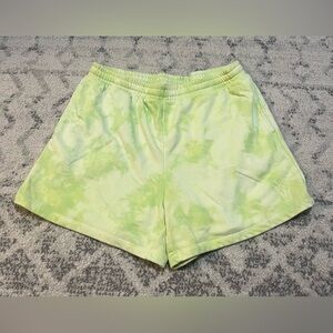 Tie-Dye Green Women's Shorts